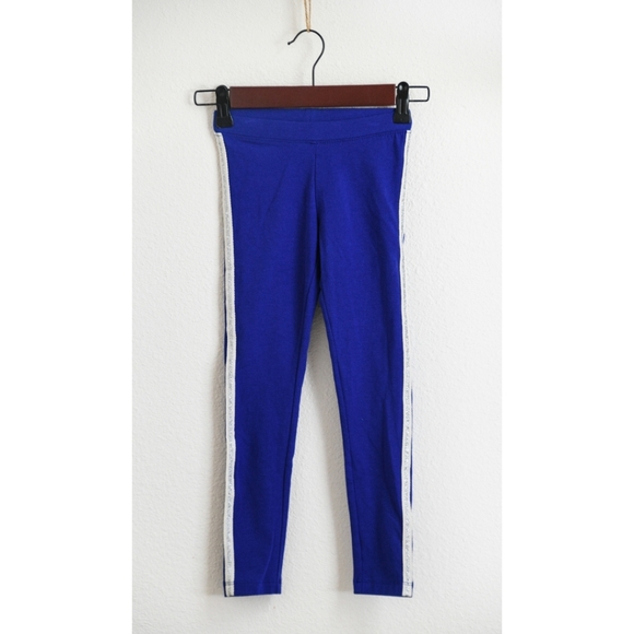 NWOT Cat & Jack Silver & White Stripe Leggings - Picture 3 of 4